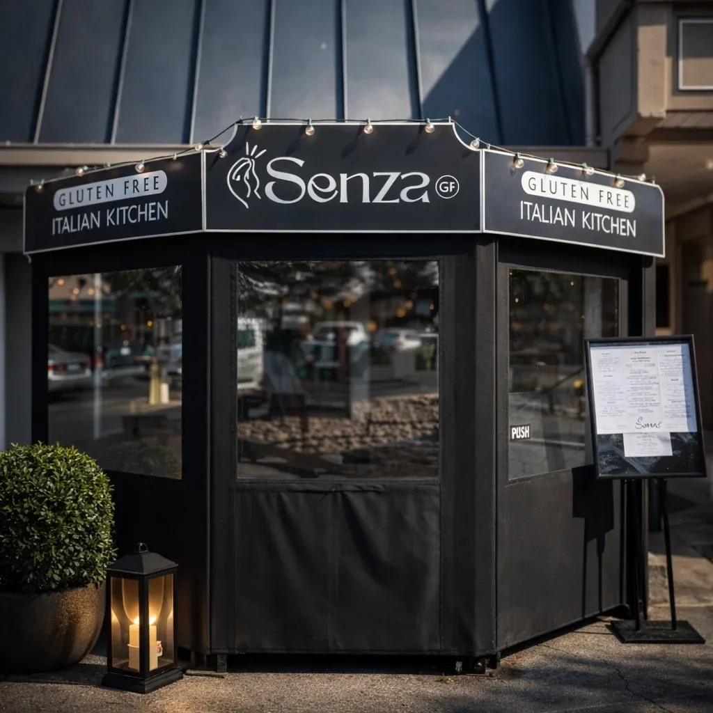 Senza Italian Kitchen gluten-free menu and interior, photo 6 of 6