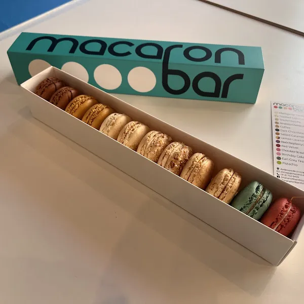 Macaron Bar gluten-free menu and interior, photo 2 of 4