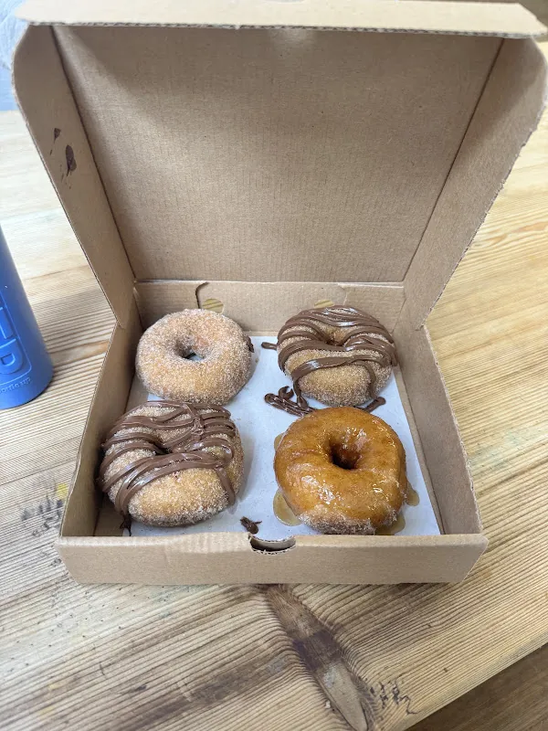 Hopstop Donuts gluten-free menu and interior, photo 6 of 8