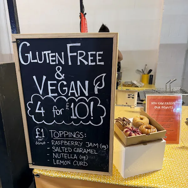 Hopstop Donuts gluten-free menu and interior, photo 8 of 8