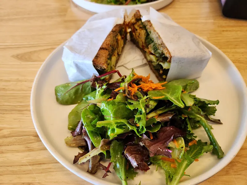 Healthy Creations Cafe gluten-free menu and interior, photo 4 of 8