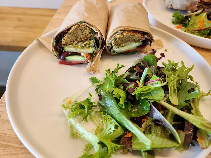 Healthy Creations Cafe gluten-free menu and interior, photo 6 of 8