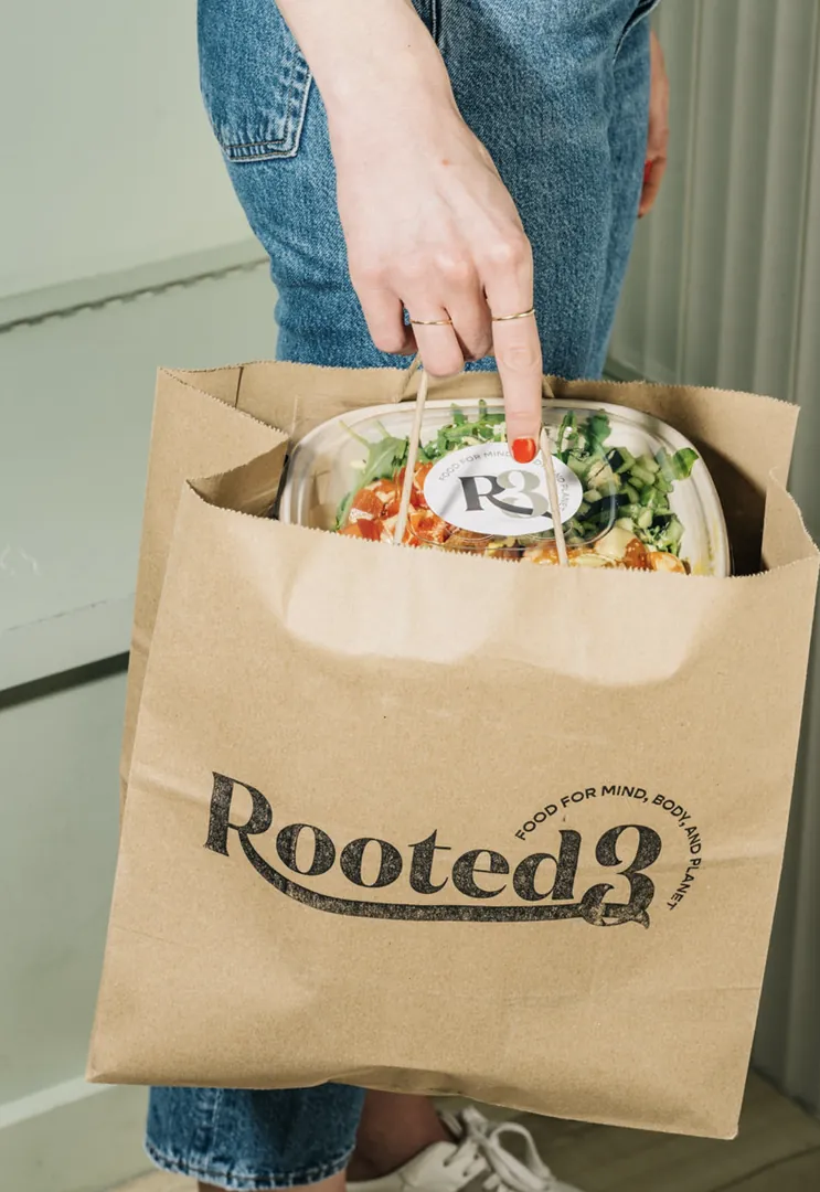 Rooted3 gluten-free menu and interior, photo 5 of 8