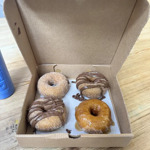 Hopstop Donuts gluten-free menu and interior, photo 8 of 8