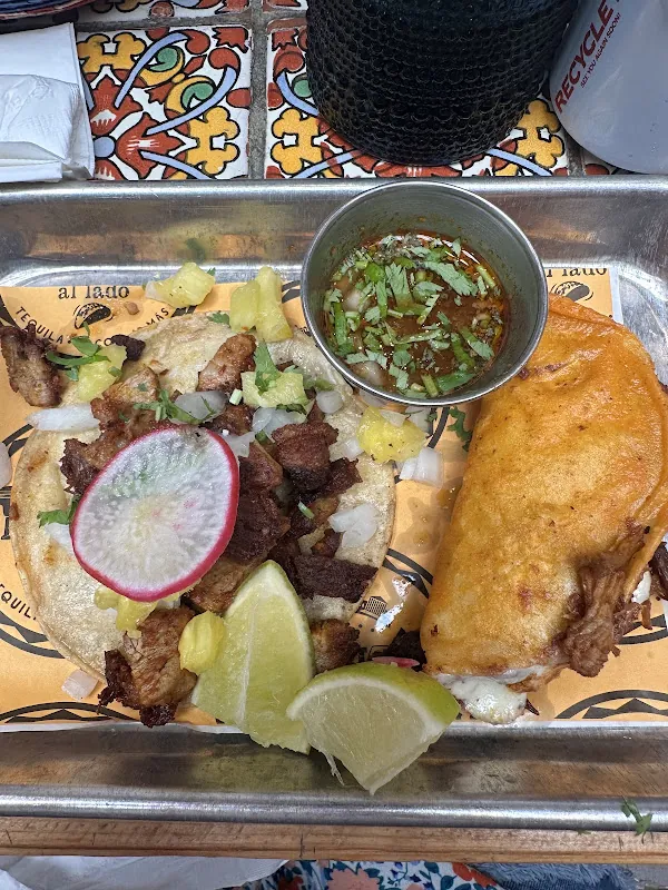 Taqueria Al Lado gluten-free menu and interior, photo 5 of 8