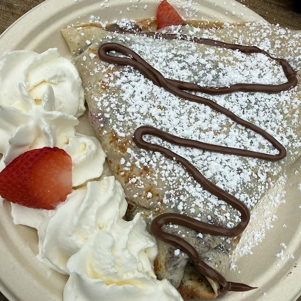Crave Creperie gluten-free menu and interior, photo 7 of 8