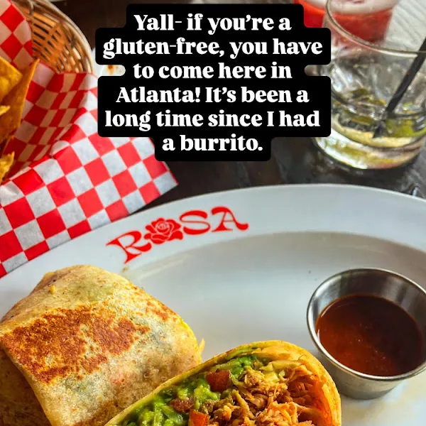 Rosa gluten-free menu and interior, photo 6 of 8