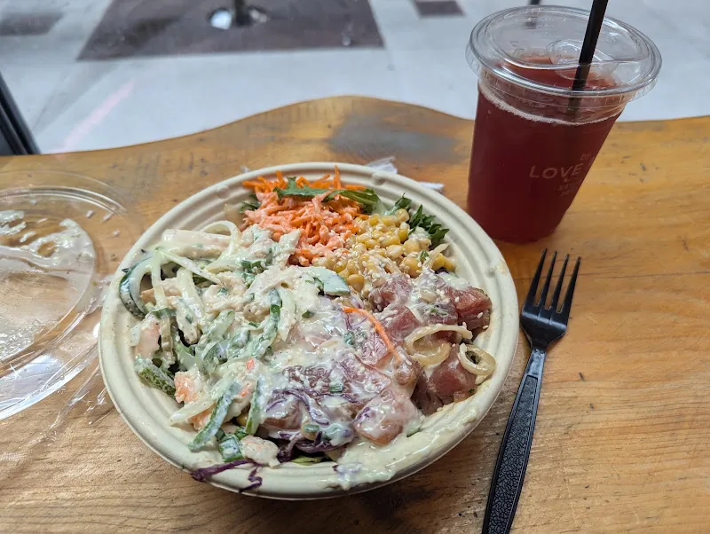 POKE by Love Art gluten-free menu and interior, photo 5 of 8