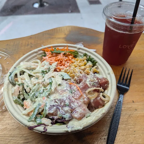POKE by Love Art gluten-free menu and interior, photo 7 of 8