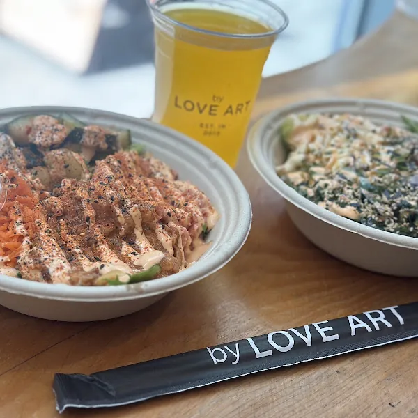 POKE by Love Art gluten-free menu and interior, photo 2 of 8