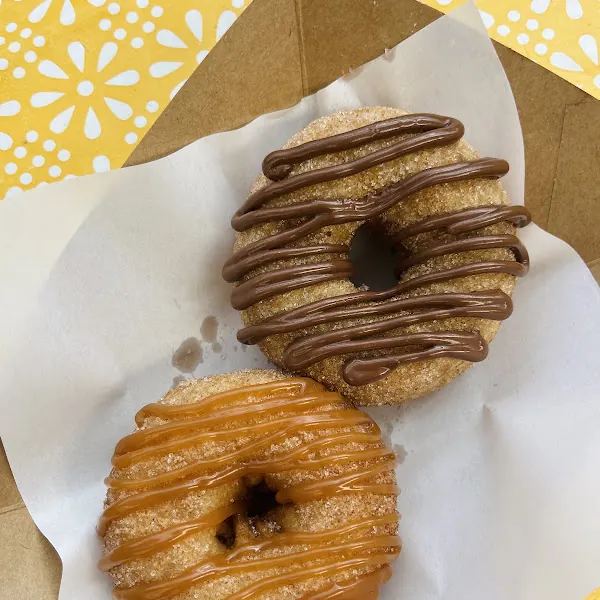 Hopstop Donuts gluten-free menu and interior, photo 2 of 8