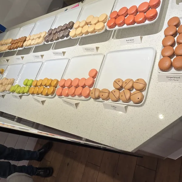 Macaron Bar gluten-free menu and interior, photo 4 of 4
